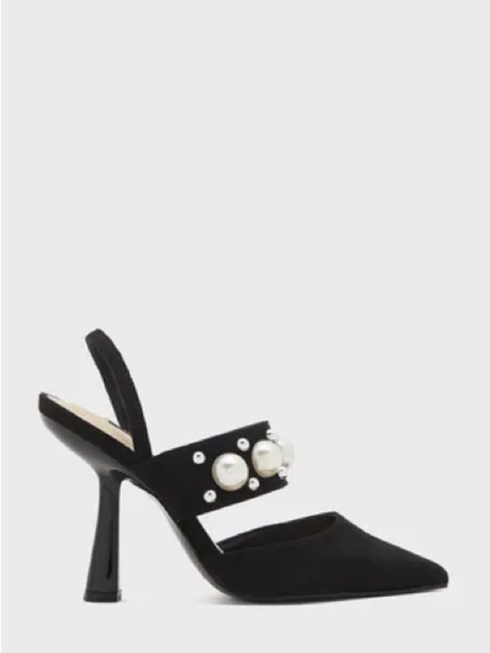Nine West Ariene Women’s Pointed Toe Sculptural Slingback pumps, size 7M